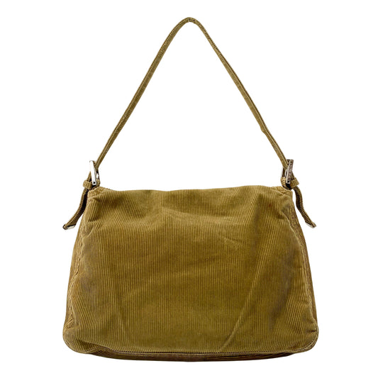 Mamma Baguette Brown Corduroy Shoulder Bag