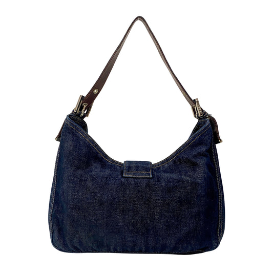 Blue Denim Shoulder Bag