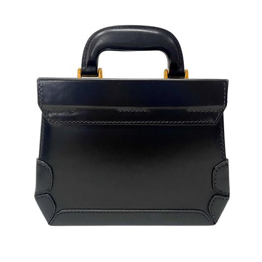 Black Leather Vanity Case