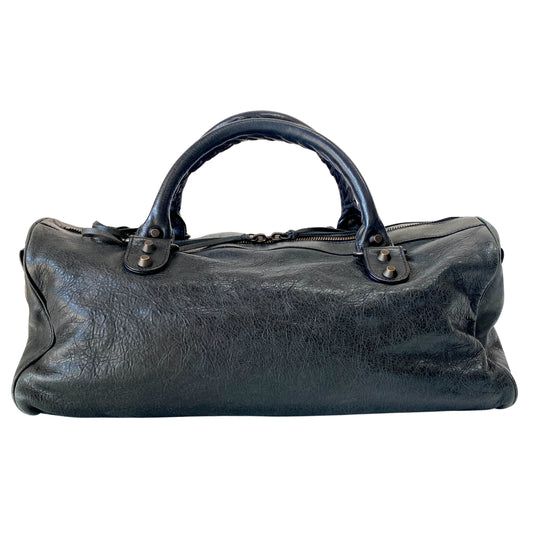 Black Leather The First Shoulder Bag