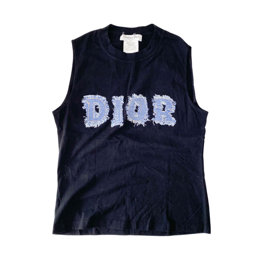 Vintage Black Tank Top Size 10