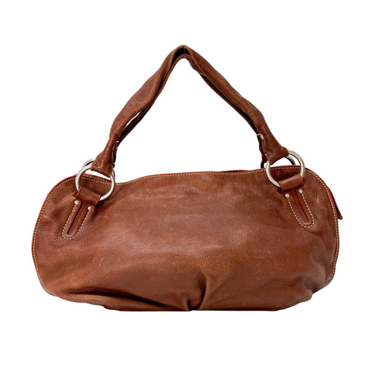 Brown Leather Shoulder Bag