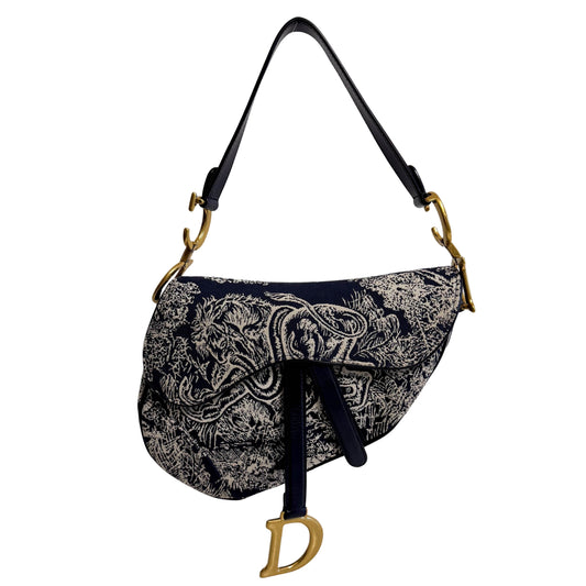 Saddle Bag Toile DE Jouy Reverse Jacquard
