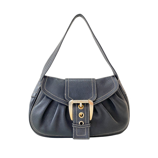 Black Selleria Leather Shoulder Bag