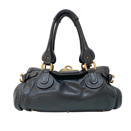 Paddington Black Leather Handbag