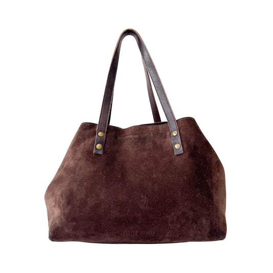 Archive Brown Suede Shoulder Bag