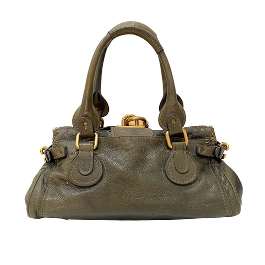 Paddington Khaki Leather Shoulder Bag