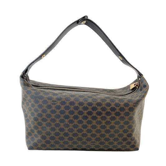 Black Macadam Triomphe Shoulder Pouch Bag