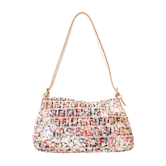 Mini Mamma Baguette Floral Canvas Shoulder Bag
