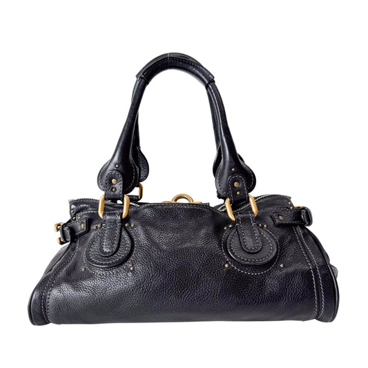 Paddignton Black Leather Bag
