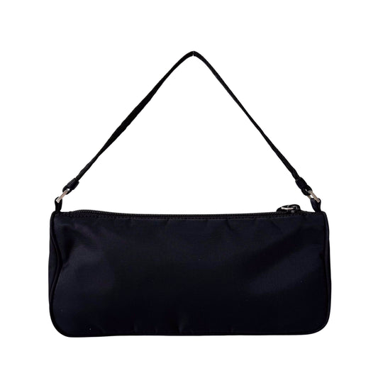 Tessuto Black Nylon Accesorie Pouch Bag