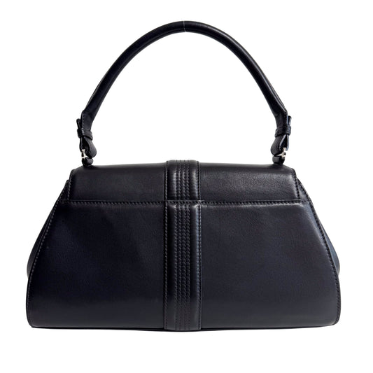 Black Leather Shoulder Bag