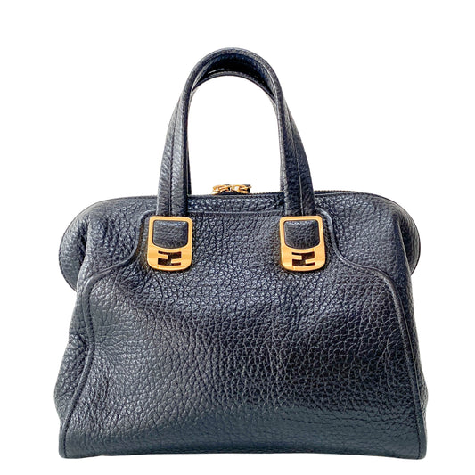 Black Leather Tote Bag