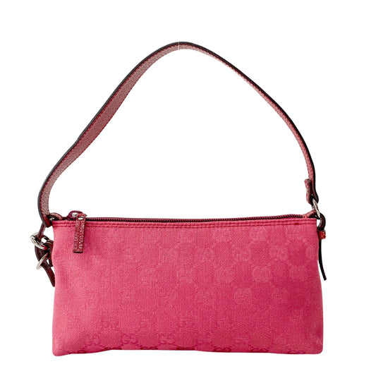 Pink Canvas Pouch Mini Handbag