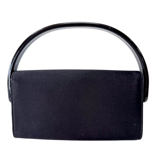 Satin Mini Black Handbag