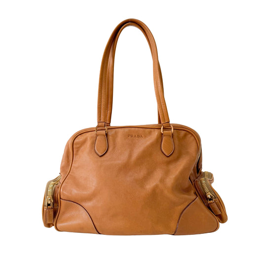 Brown Leather Shoulder Bag