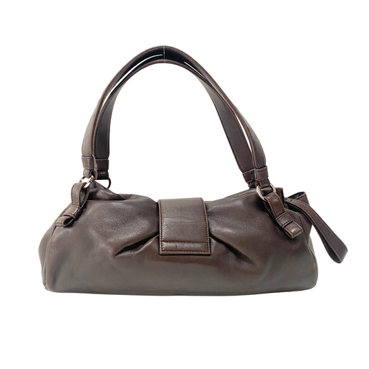 Anagram Brown Leather Bag