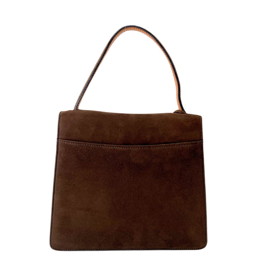 Barcelona Brown Suede Handbag