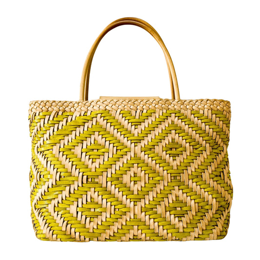 Woven Leather Tote Bag