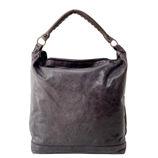 The Day Purple Leather Tote Bag
