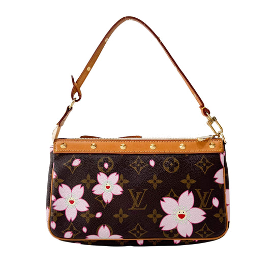 Louis Vuitton x Takashi Murakami Monogram Cherry Blossom Pochette Accessoire M92006