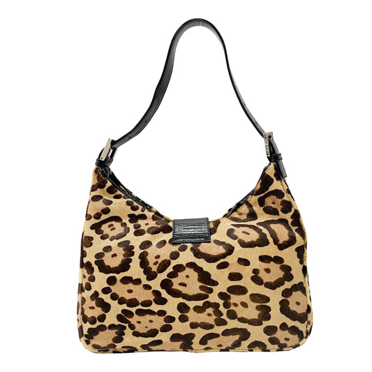 Leopard Print Pony Bag Hobo Bag