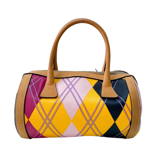 Boston Mini Multi-Colour Coated Canvas Handbag