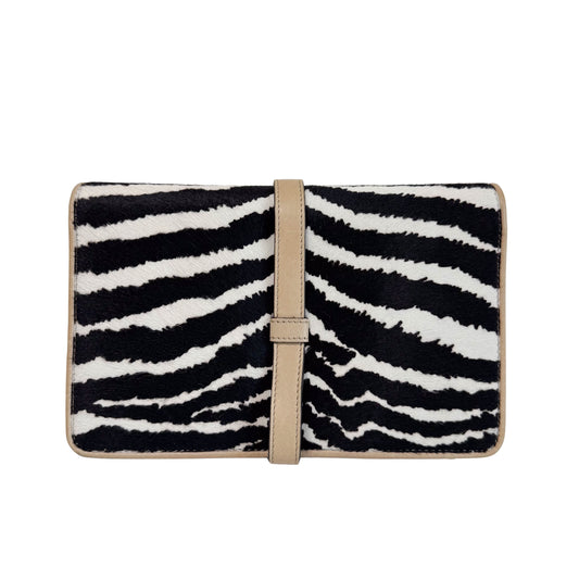 New Jackie Zebra Pony Hair Chain Shoulder Bag