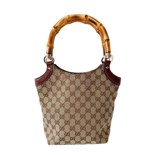 Bamboo Yellow GG Canvas Bag