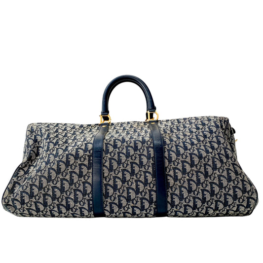 Boston Trotter Navy Canvas Bag