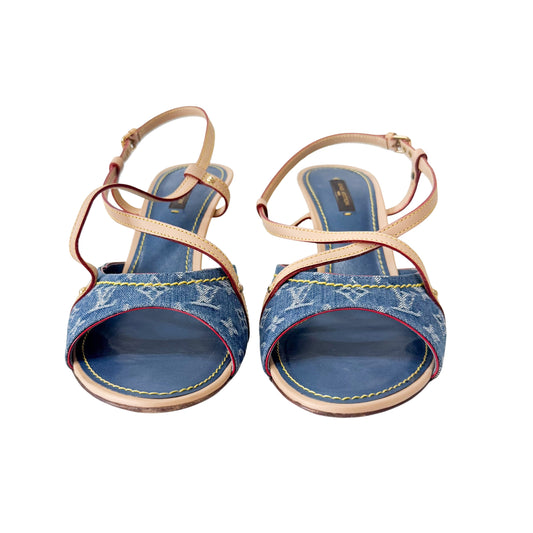 Blue Denim Heels