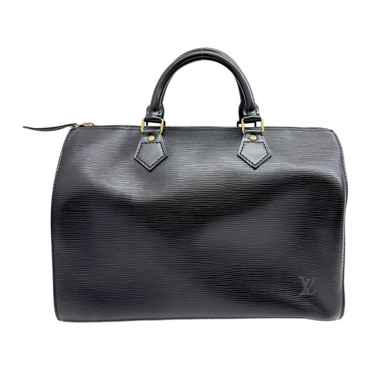 Speedy Black Epi Leather Hand Bag