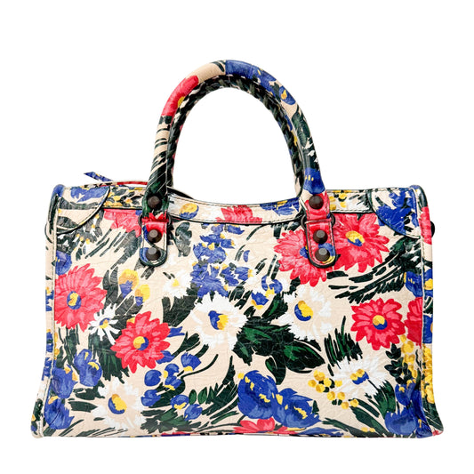 Multicolour Floral Print Motocross City Bag