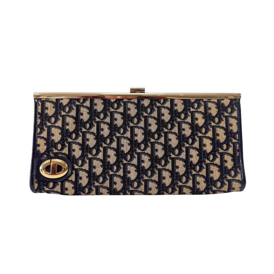 Trotter Navy Clutch Bag