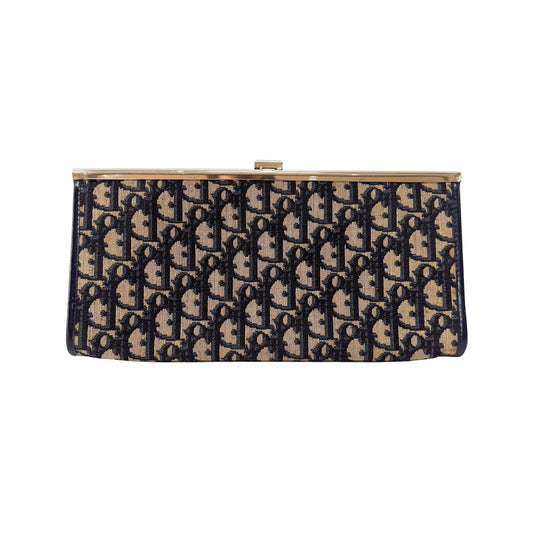 Trotter Navy Clutch Bag