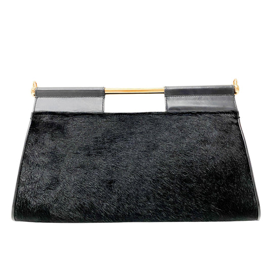 Black Pony Hair Handbag