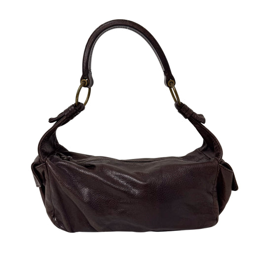 Archive Brown Leather Hobo Shoulder Bag
