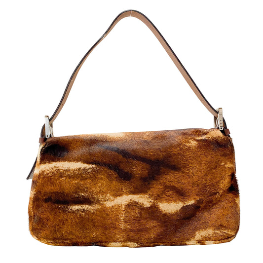 Baguette Brown Pony Hair Bag