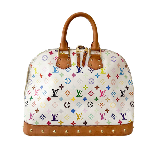 Alma Monogram Multicolor Blanc