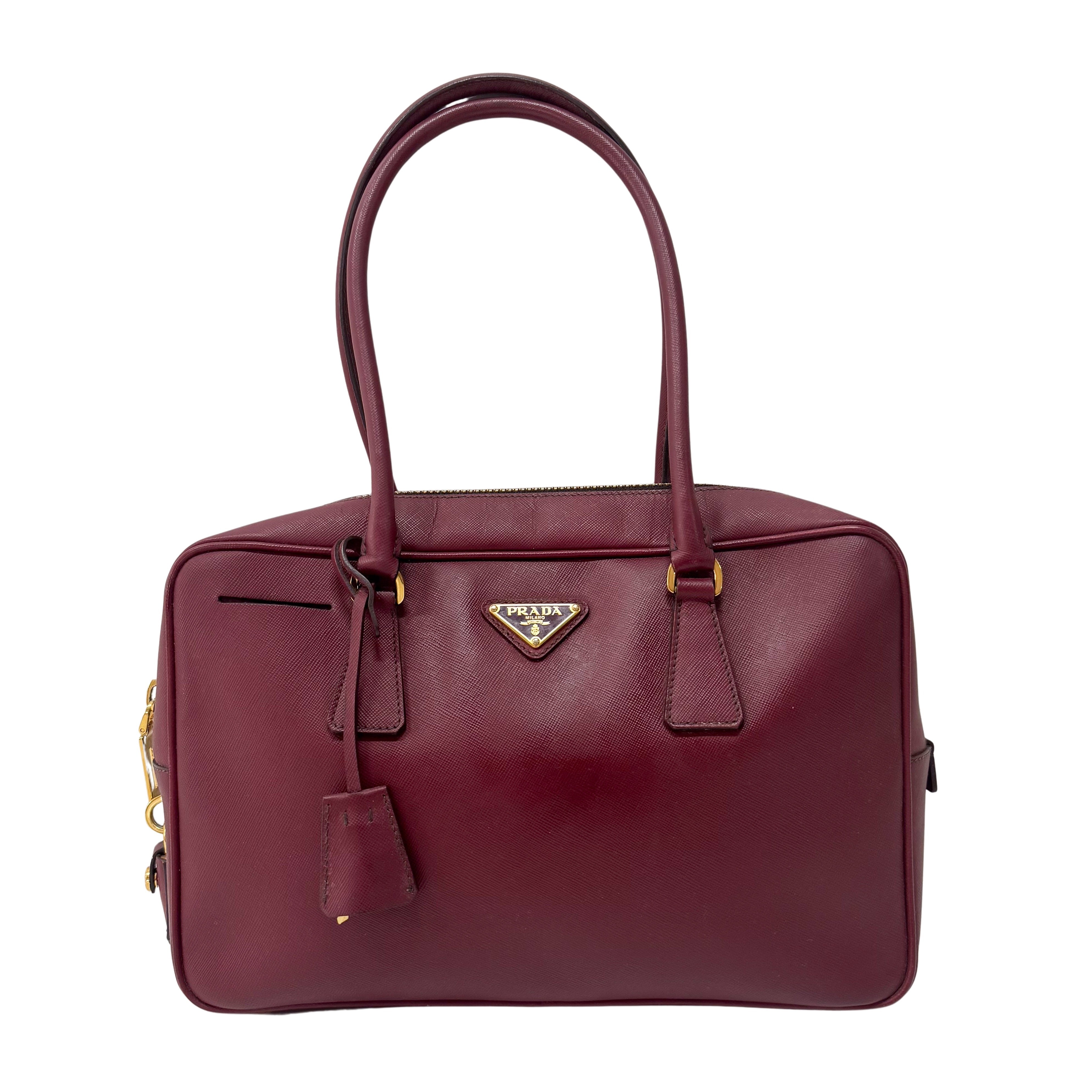 PRADA Red Leather Shoulder Bag – HIVE PRELOVED