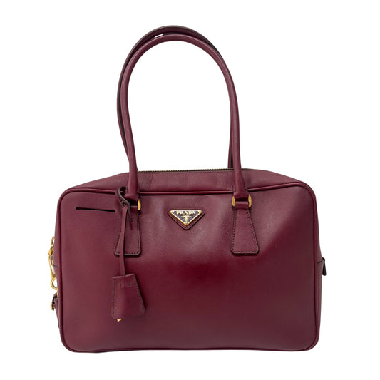 Red Leather Shoulder Bag