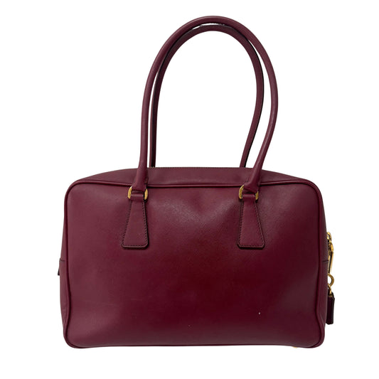 Red Leather Shoulder Bag