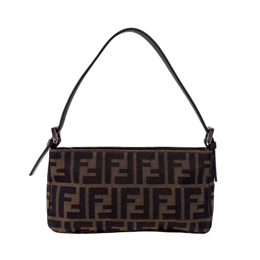 Zucca Small Brown Canvas Shoulder Bag