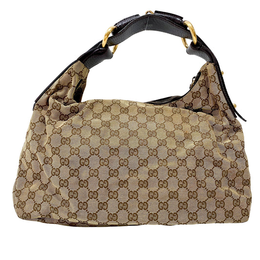 Brown GG Canvas Shoulder Bag