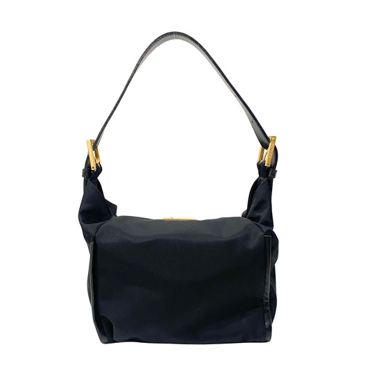 Black Nylon Shoulder Bag