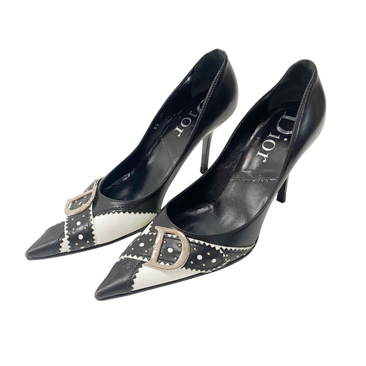 Size 36 Black & White Heels