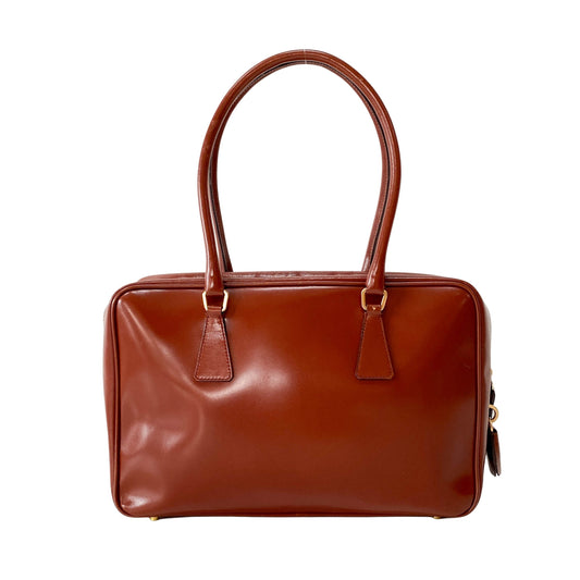 Brown Leather Shoulder Bag