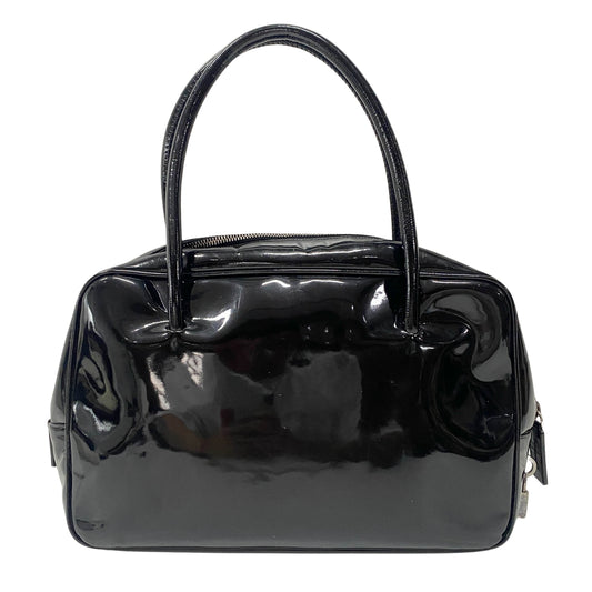 Black Patent Leather Shoulder Bag