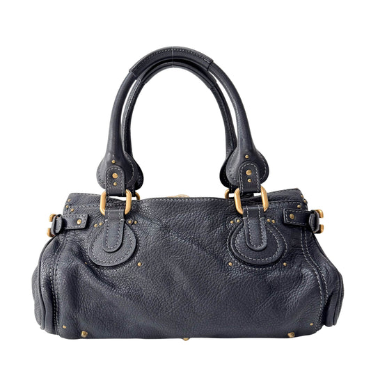 Paddington Black Leather Shoulder Bag