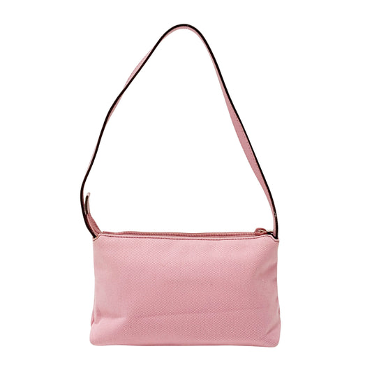 Mini Pink Canvas Shoulder Bag